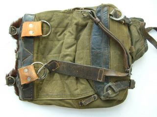 WW II German cowhide pony tornister rucksack backpack carrying bag MARKED 1943 2