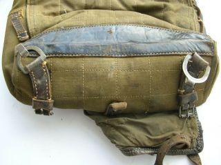 WW II German cowhide pony tornister rucksack backpack carrying bag MARKED 1943 4