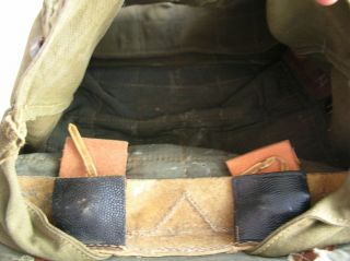 WW II German cowhide pony tornister rucksack backpack carrying bag MARKED 1943 7