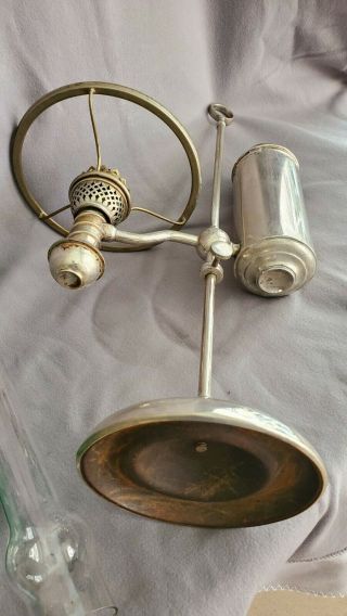Antique Manhattan Oil Student Lamp (not electrified) 11