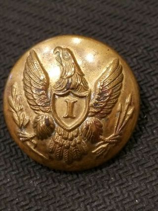 Rare Civil War Union Army Infantry Officer 13/16 Brass Coat Button Extra Quality