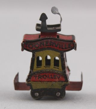 Antique 1922 Comics Germany Miniature Toonerville Trolley Cracker Jack Penny Toy 2