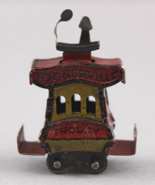 Antique 1922 Comics Germany Miniature Toonerville Trolley Cracker Jack Penny Toy 3