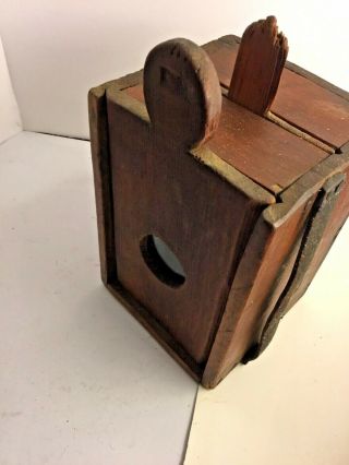 Unique Handmade Wooden Camera Box Crude Antique 10