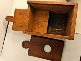 Unique Handmade Wooden Camera Box Crude Antique 6