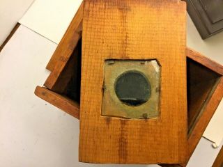 Unique Handmade Wooden Camera Box Crude Antique 7