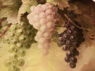Limoges France 14 Inch Charger With Grapes