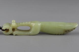 Chinese Exquisite Hand - Carving Insect Carving Hetian Jade Pendant