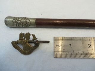 World War One Royal Newfoundland Regiment Cap - Badge And Swagger - Stick