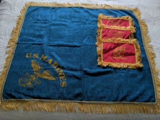 Us Marine Corps Usmc Semper Fidelis Tapestry Throw 30  X 36