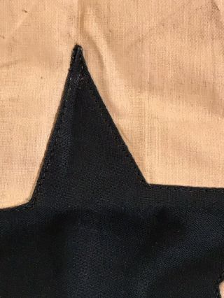 WW1 WW2 Banner Flag “Son In Service” Sewn - Pieced Cotton 25” X 17” 2