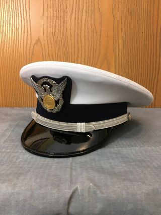 Us Coast Guard Auxiliary Bernard Service Saucer Combination Cap 7 1/8