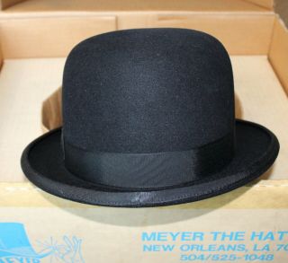 VINTAGE MEYER THE HATTER HAT PERSONALLY OWNED LARRY HARMON BOZO THE CLOWN 9