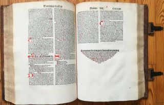 N.  Denyse Sermones Rubricated Post Incunable Folio Grueninger 1510 6