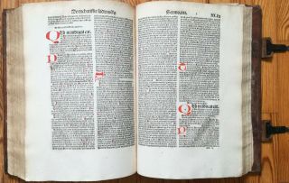 N.  Denyse Sermones Rubricated Post Incunable Folio Grueninger 1510 7