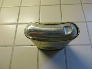 ANTIQUE JUSTRITE COAL MINE MINERS CARBIDE POCKET CAN - OLD STORE STOCK 3