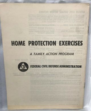 Home Protection Exercises Federal Civil Defense Admin Mobilization Booklet 1954 2