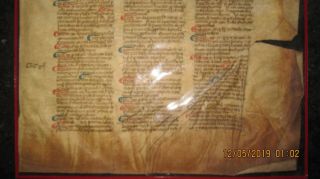 2 Incunabula Manuscript Leaf Vellum 15th Century Rubricated Not a Clue 4