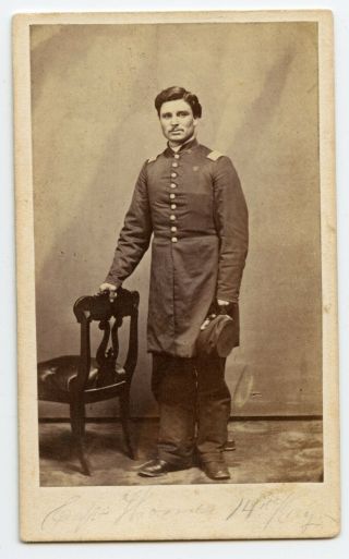 Civil War Cdv Lt.  Colonel Rhys M.  Thomas 14th Kentucky