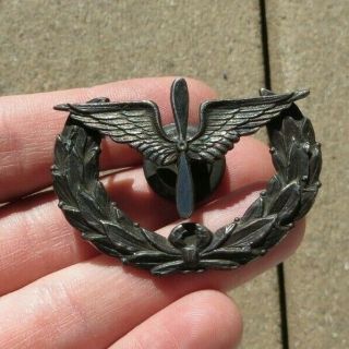 Ww1 Us Army Military Aviation Aviator Hat Cap Badge Insignia