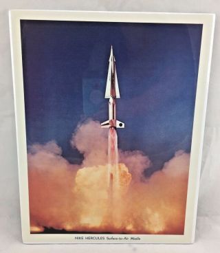 Nike Hercules Surface To Air Missile Rare Vintage Print (j18)