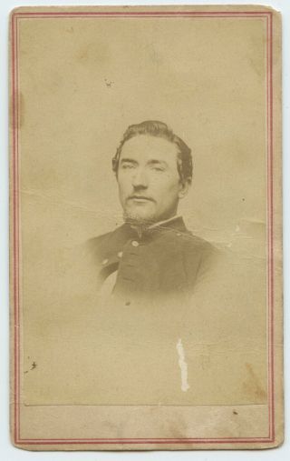 Civil War Cdv Jacob Hornbeck York 1st Mounted Rifles Killed In Action