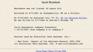 Civil War CDV Jacob Hornbeck York 1st Mounted Rifles KILLED IN ACTION 3