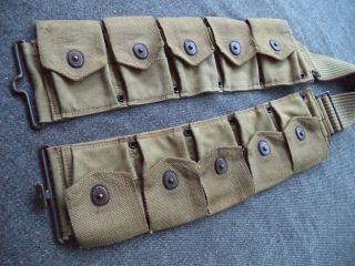 ww1 US AEF M1903 10 pocket Cartridge Belt R H LONG 5 1918 11