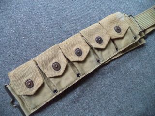 ww1 US AEF M1903 10 pocket Cartridge Belt R H LONG 5 1918 4