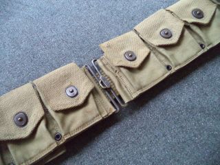 ww1 US AEF M1903 10 pocket Cartridge Belt R H LONG 5 1918 9