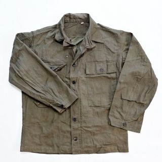 1943 Herringbone Twill Hbt Field Shirt Vintage Usa Military 1940s Wwii 2 Jacket