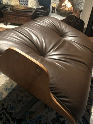 Vintage •1980• HERMAN MILLER Eames Brown Leather & Wood Lounge Chair •SEPARATES• 5