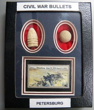 Civil War Bullets - Commemorative Stamp - Battle Of Petersburg - 150th Anniv.