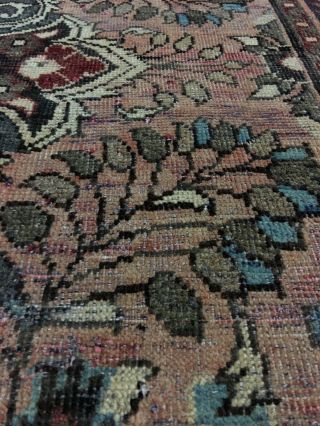 On Antique Hand Knotted Persian Floral Area Rug Carpet 4’1”x6’10” 7