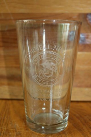 Glass Cup Cornell Nrotc Us Navy And Marine Corps Birthday Ball 229th Anni