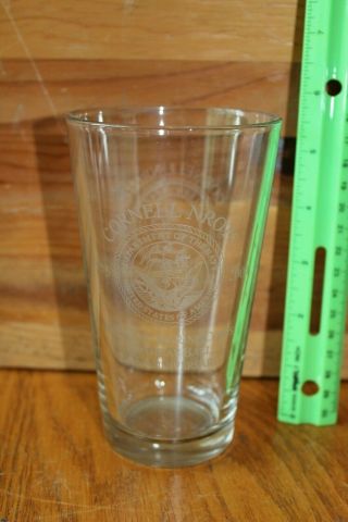 Glass Cup Cornell NROTC US Navy and Marine Corps Birthday Ball 229th anni 2