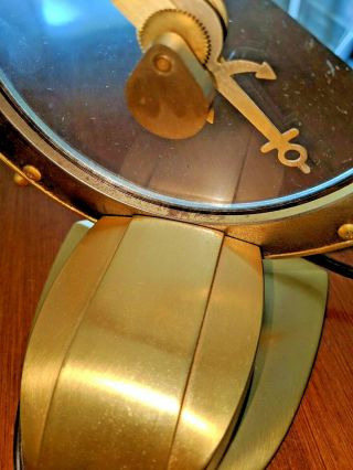 Rare Ship wheel Jefferson Golden Hour Mystery Clock for repair. 2