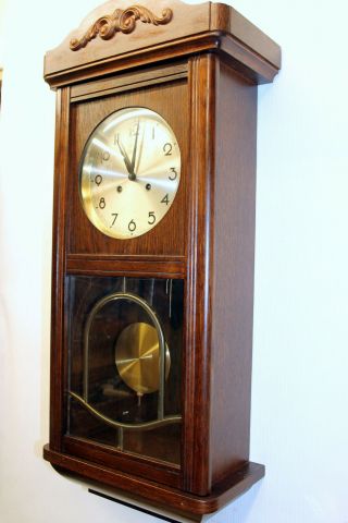 Antique Wall Clock Chime Clock Regulator 1920th FRANZ HERMLE & SOHN FHS 3