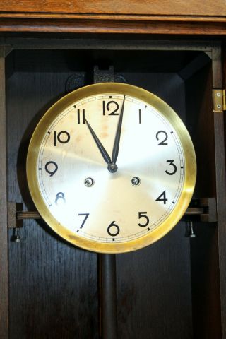 Antique Wall Clock Chime Clock Regulator 1920th FRANZ HERMLE & SOHN FHS 8