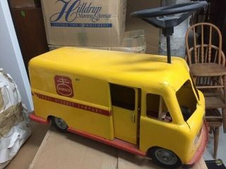 Vintage Pressed Steel Ride On Nabisco Van 22 "