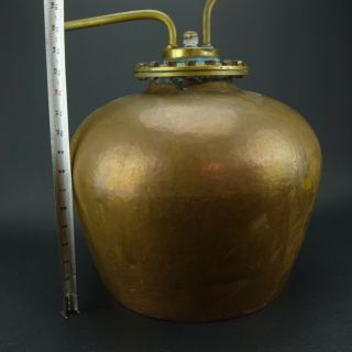 Rare Antique Copper Still made by WEBER (grills) BROS METAL Chicago Ill. 10