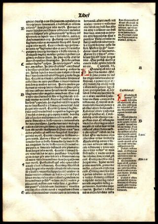 1497 Large Incunable Bible Leaf Exodus 38 - 40 The Altar of Burnt Offerings 2