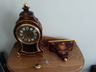 Vintage Zenith Le Locle Swiss Made Flower Clock & Shelf