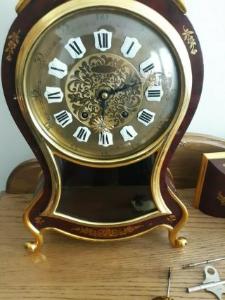 Vintage Zenith Le Locle Swiss Made Flower Clock & Shelf 3