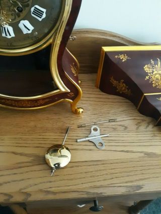 Vintage Zenith Le Locle Swiss Made Flower Clock & Shelf 4