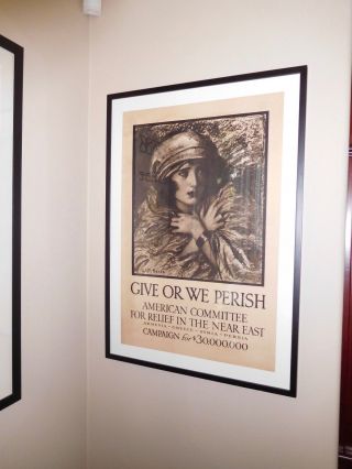 World War 1 American Poster: " Give Or We Perish " By Benda
