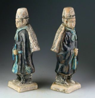 SC INTERESTING CHINESE POTTERY ATTENDANTS w.  CAPES,  MING DYNASTY 4