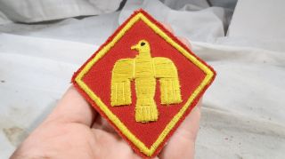 Wwii Us Army 45th Infantry Division Patch Theater Made Italian Hand Embor