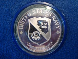 UNITED STATES NAVY BLUE ANGELS ONE OUNCE SILVER PRESENTATION COIN OR TOKEN 4