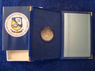 UNITED STATES NAVY BLUE ANGELS ONE OUNCE SILVER PRESENTATION COIN OR TOKEN 7